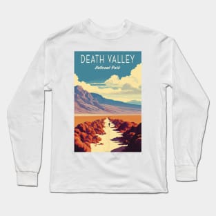 Death Valley National Park Vintage Travel  Poster Long Sleeve T-Shirt